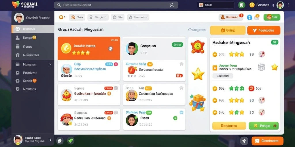 ligaraya - Fitur interaksi sosial yang mendalam.